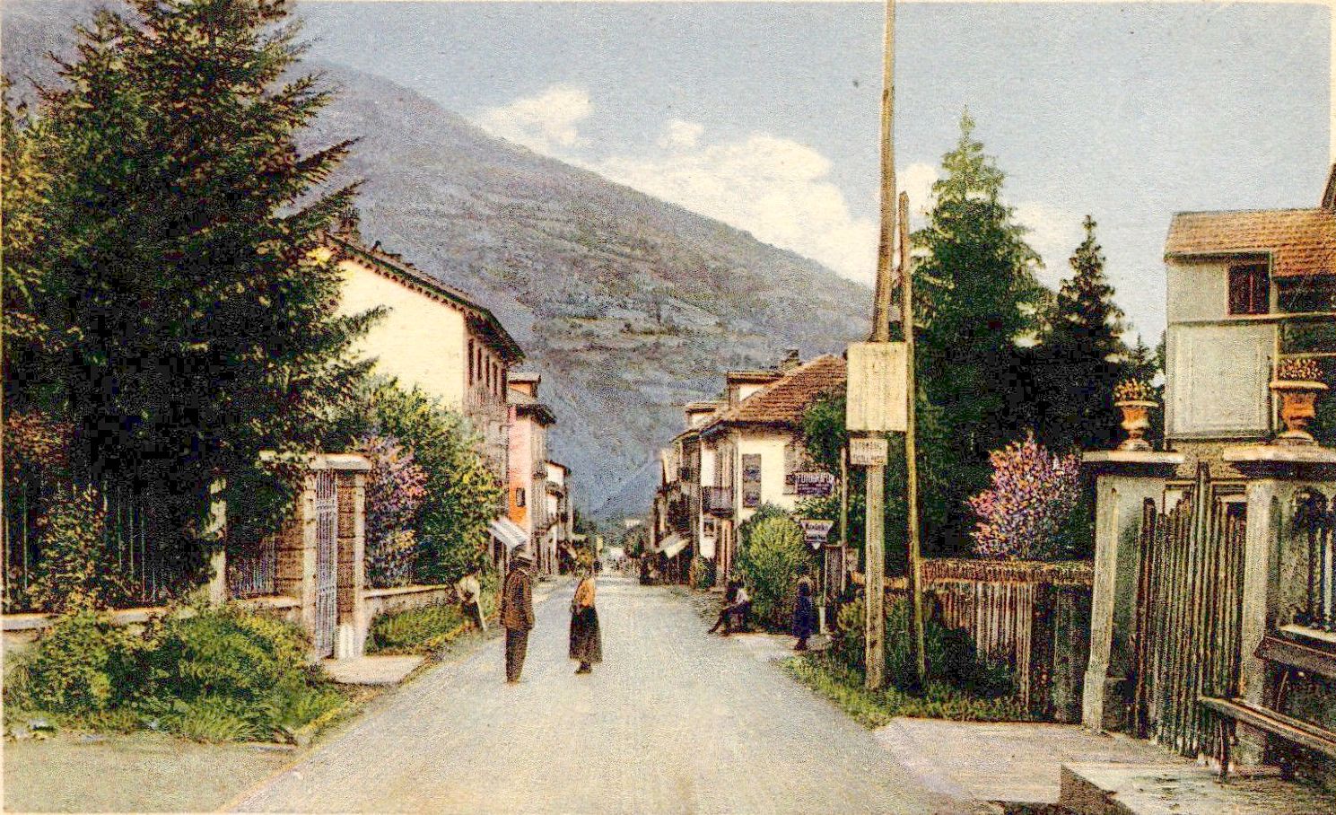 Via Medail negli anni 30 a Bardonecchia